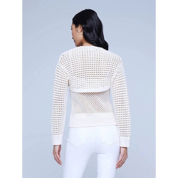 LAGENCE NWOT $330 Sammy Tank & Shrug set in Ecru Size L - Picture 3 of 10